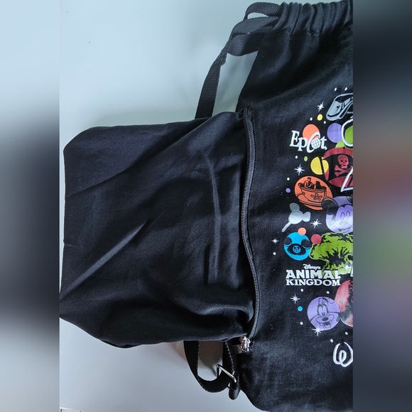 2011 Disneyland Park Resort Drawstring Backpack with Side Zip - Picture 10 of 12